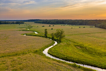 Fototapeta premium Aerial view Koningsdiep