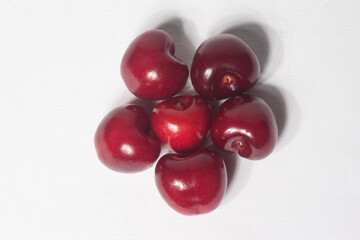 red berries isolated on white