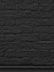 Solid colored brick wall