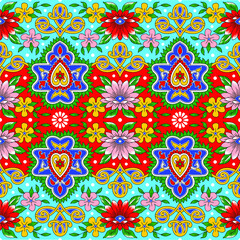 colorful abstract mandala vector round design