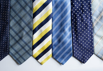 many different colorful ties