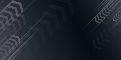 Black presentation background with speed and arrow concept for modern corporate design