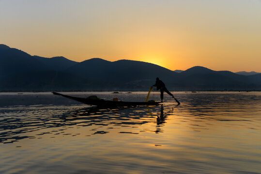 Fishing on Inle Lake, Myanmar