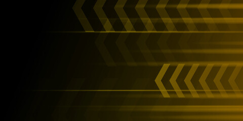 Black and gold yellow material perforated background. Corporate design with polygonal grid. Vector technology background