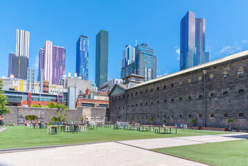 Fototapeta premium Courtyard of old melbourne gaol, Australia