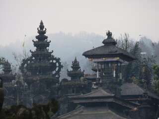 Vue Temple Besakih Bali Indonésie