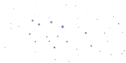 Light Multicolor vector natural backdrop with flowers.