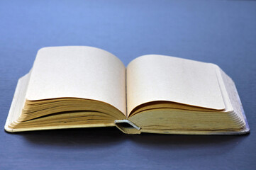 Open books on the table