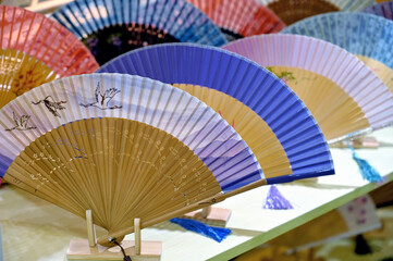 Chinese paper folding fans