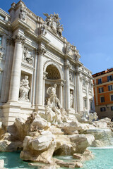 Fototapeta na wymiar trevi fountain rome italy