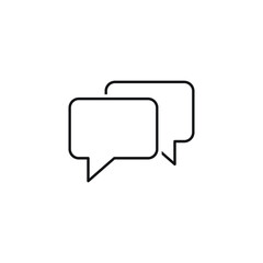 dialog icon vector sign symbol isolated
