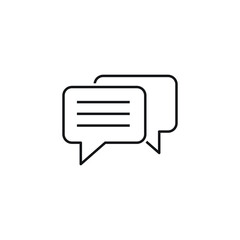 dialog icon vector sign symbol isolated