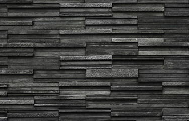 Black brick slate wall texture background