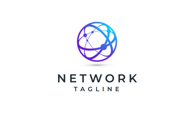 Global Network Logo | Technology Logo | Software Logo Design | Internet Vector Symbol Icon