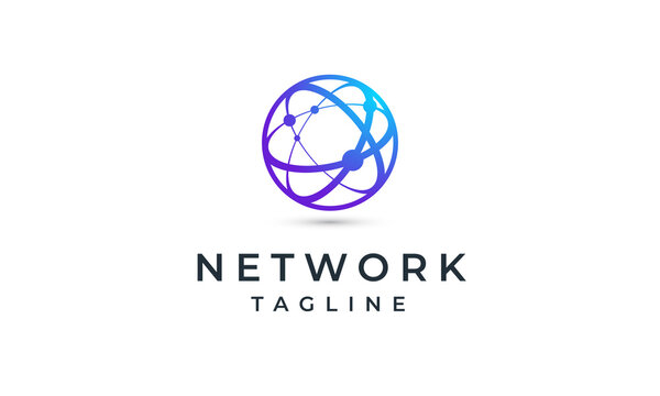 Global Network Logo | Technology Logo | Software Logo Design | Internet Vector Symbol Icon