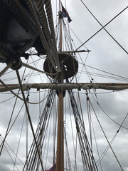 mast of a sailing ship