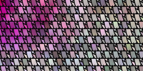 Fototapeta premium Light Pink vector template with crystals, triangles.