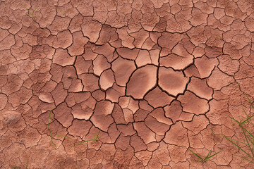 Dry cracked dirt ground background texture