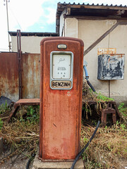 Prewar old fuel pump station