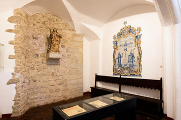 interior of the church in the  The Cadaval Palace in Evora