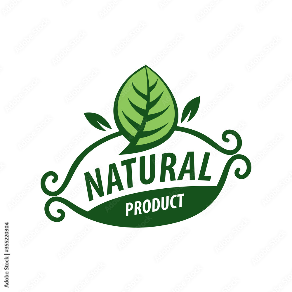 Poster logo natural product