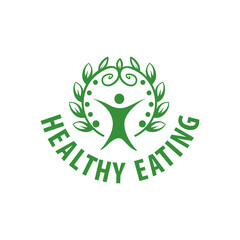 vector logo healthy eating