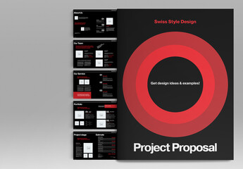 Black Proposal Brochure Layout