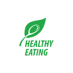 vector logo healthy eating