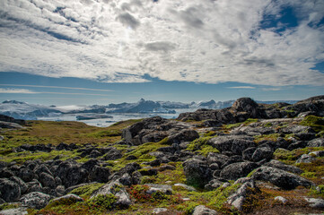Fototapeta na wymiar Illulisat Icefjord in Greenland Landscape 