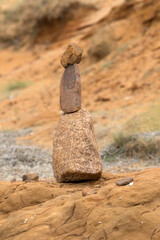 heap of stones as signpost
