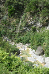 Fototapeta na wymiar Creek Rio Barbaria - Liguria -Italy