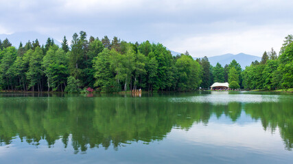 Fototapeta na wymiar Brdo Congress Center and Park Brdo near Kranj, Slovenia