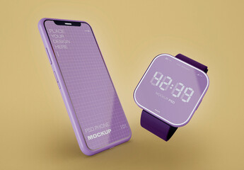 Smart Watch and Phone Mockup
