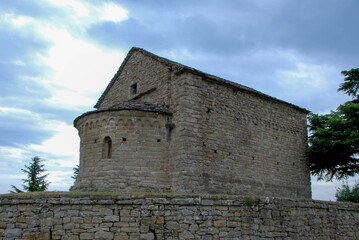Fototapeta na wymiar Romanesque Chapel of St. Sebastian