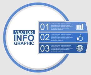 Infographic business vector template for web presentation and diagram