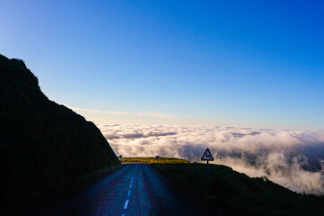 Road trip above the clouds