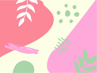 Hand drawn abstract Pop Memphis Background.Applicable for brochures, posters, banners and covers.