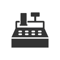 Simple illustration of a cashbox icon