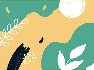 Hand drawn abstract Pop Memphis Background.Applicable for brochures, posters, banners and covers.