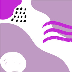 Hand drawn abstract Pop Memphis Background.Applicable for brochures, posters, banners and covers.