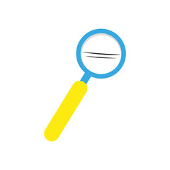 Isolated magnifying glass icon