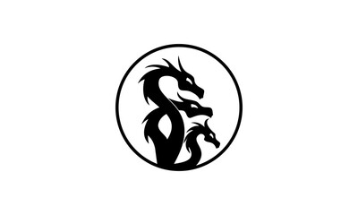 dragon, symbol, illustration, black, icon, symbol