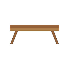 Isolated table icon
