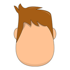 Isolated man head icon