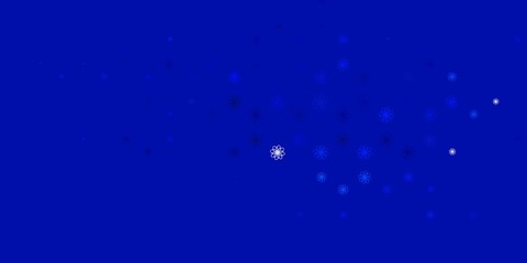 Light BLUE vector background with bent lines.