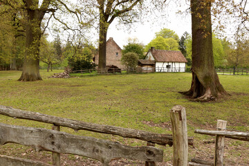 Fototapeta na wymiar rural landscape in Bokrijk, Belgium