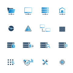 Web Hosting Icon Set	