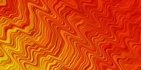 Fototapeta premium Light Red, Yellow vector template with lines. Colorful illustration in abstract style with bent lines. Best design for your posters, banners.