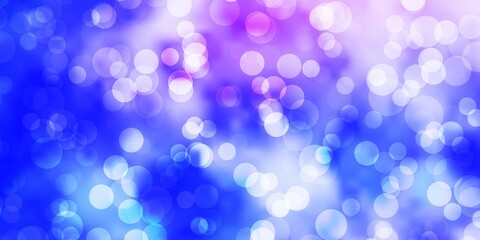 Light Pink, Blue vector texture with disks.