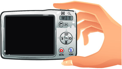 Digital camera and hand